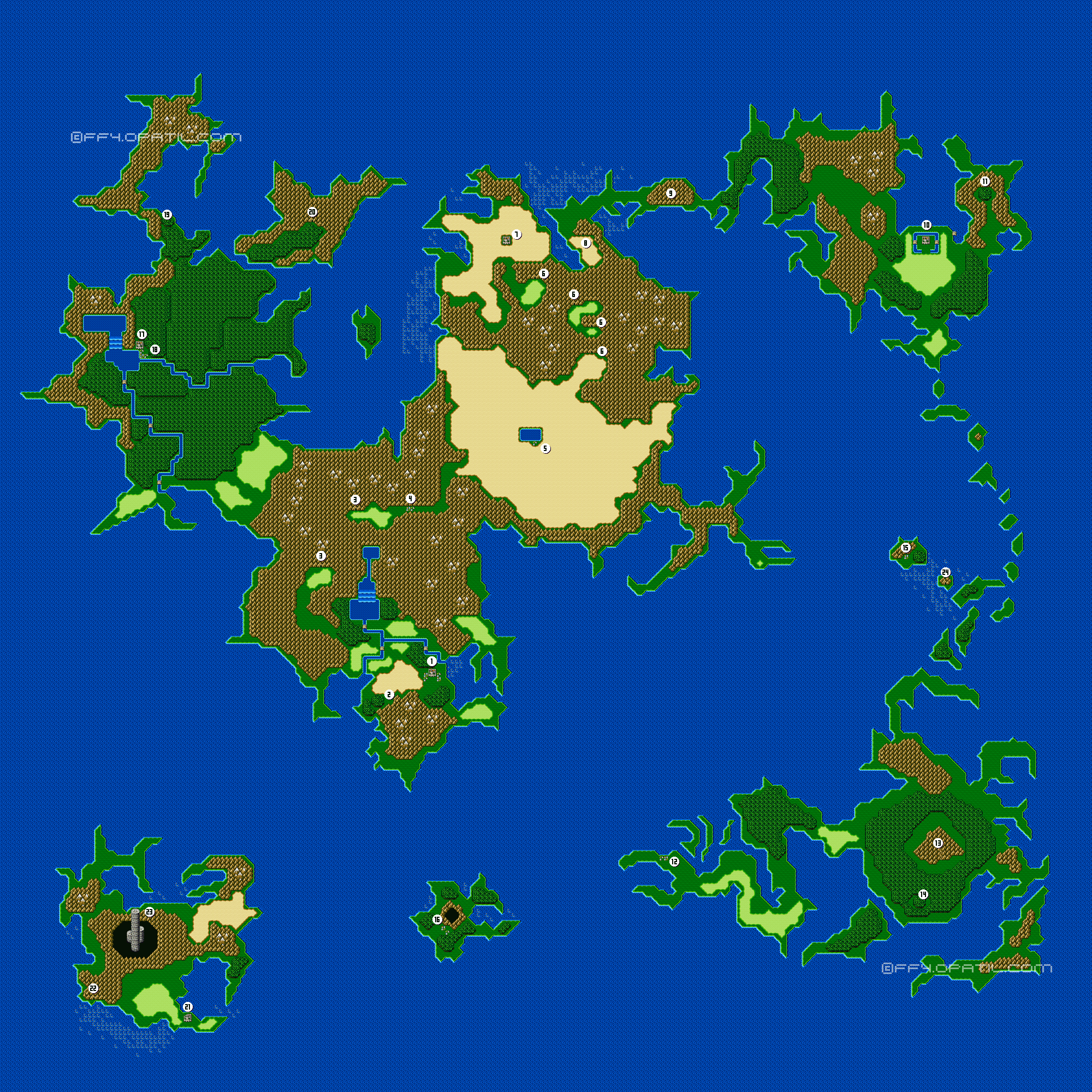 FF4 ワールドマップ（世界地図）