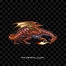 レッドドラゴン（PSP版）の画像：FF4モンスター別攻略 ／ FF4攻略