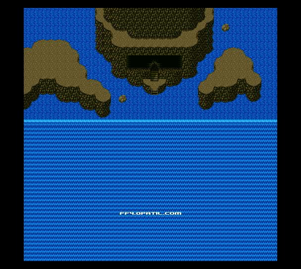 Final Fantasy 4／ファイナルファンタジー4 攻略：地下水脈・地下に通じる滝 マップ画像
